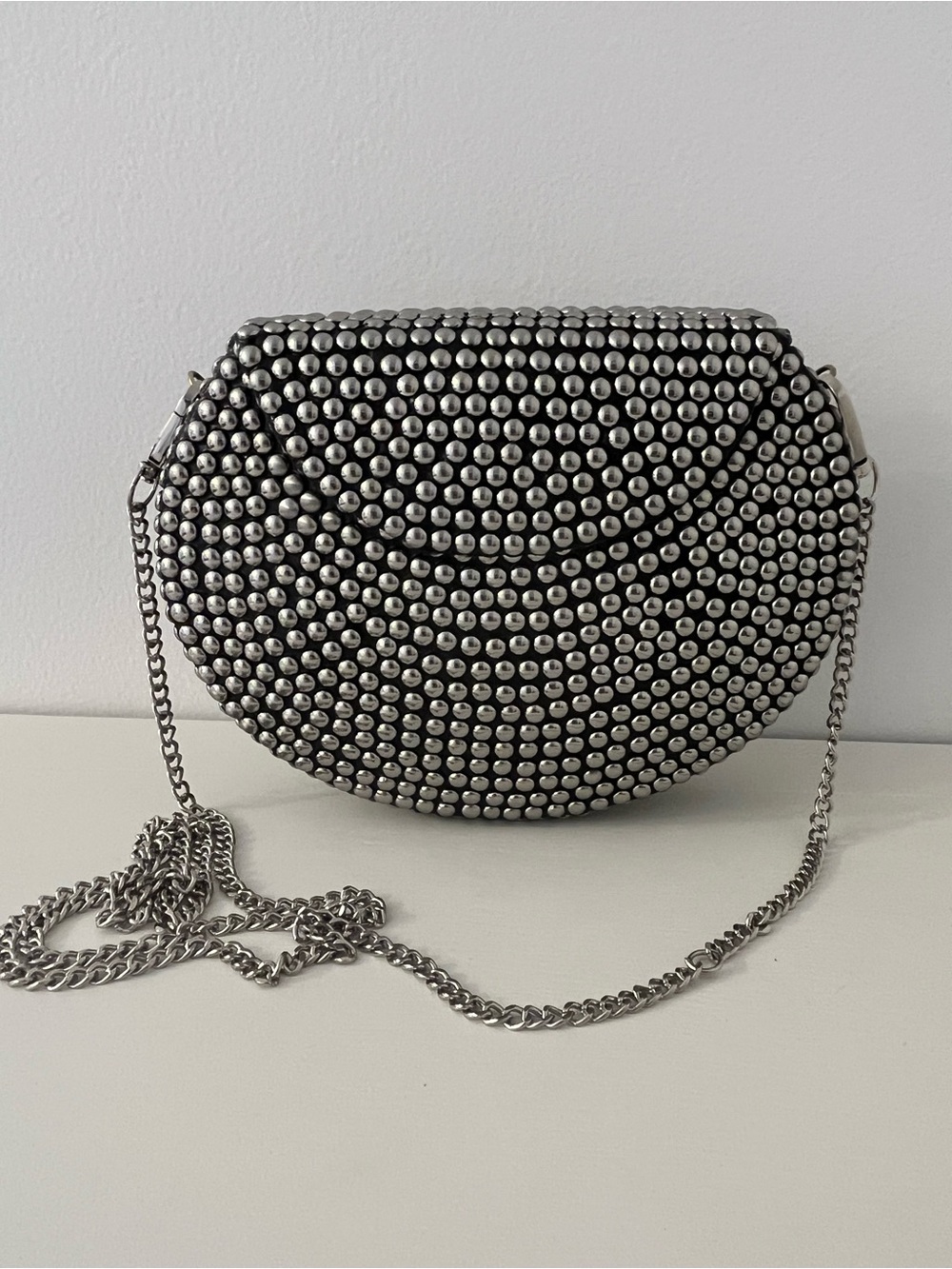 New Handmade Ramla Rockstar Studded Clutch Crossbody Shoulder Bag